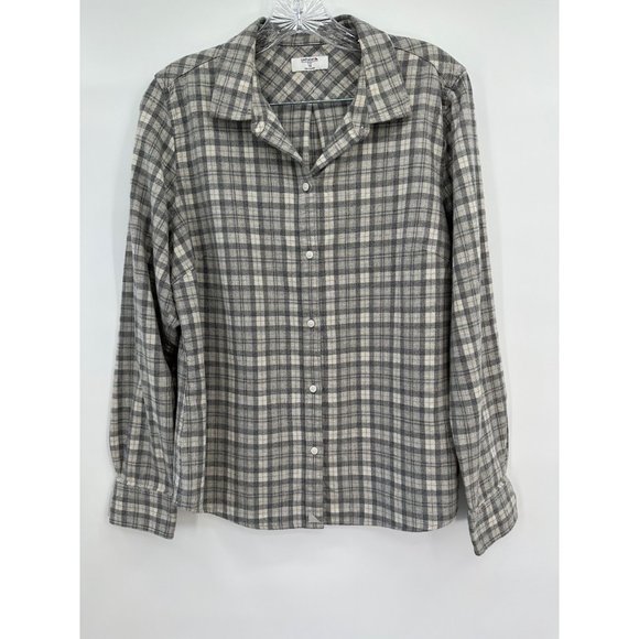 UNTUCKit‎ Tanner Women’s Plaid Flannel Button up Size 10 - Picture 2 of 13